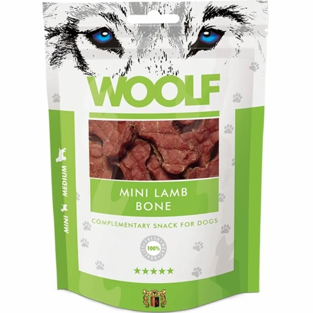 Woolf HundeSnacks og Kattesnack Woolf Hundesnack Mini Lammeben