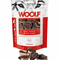 Woolf HundeSnacks og Kattesnack Woolf Hundesnack Okse Sushi med Torsk