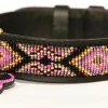 Zinj Hundehalsbånd Zinj Ombima halsbånd Medium Pink - håndlavet hundehalsbånd