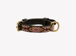 Zinj Hundehalsbånd Zinj Ombima Pink halsbånd Micro Lang - pink mønster i mikroformat