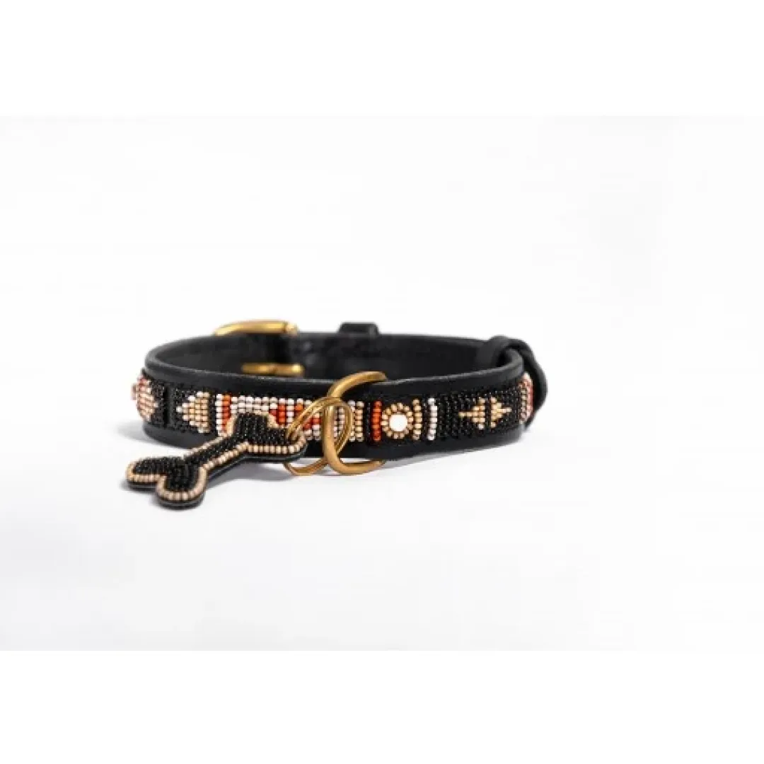 Zinj Hundehalsbånd Zinj Swahili Antique halsbånd Micro Lang - afrikansk inspireret design