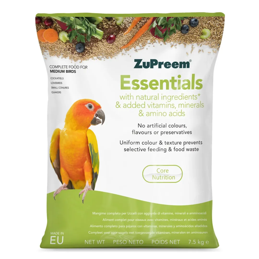 ZooMed Zupreem Essentials Nymfeparakit og dværgpapegøje 7,5 kg